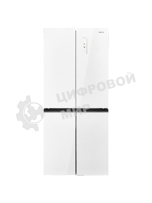 Холодильник Maunfeld MFF183NFWE белый трехкамерный инвертор 270/135л морозилка снизу, Total NoFrost, Side by Side