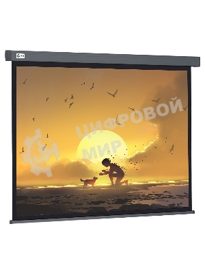 Экран Cactus 124.5x221 см Wallscreen CS-PSW-124X221-SG 16:9 настенно-потолочный рулонный серый