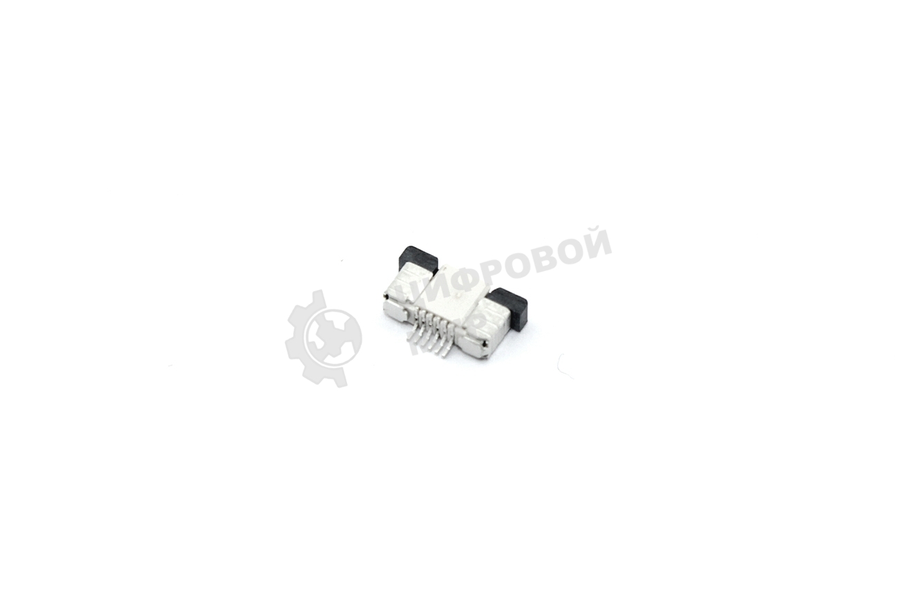 Разъем FPC Half Coverage Top Contact 0.5K-BS-6PWB 6 pin высота 2мм шаг 0,5мм