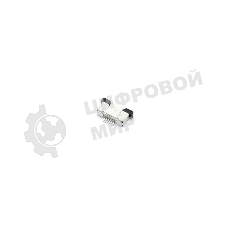 Разъем FPC Half Coverage Top Contact 0.5K-BS-6PWB 6 pin высота 2мм шаг 0,5мм