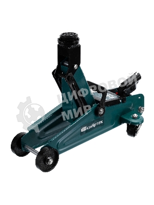 Домкрат гидравлический подкатной, Сибртех 2 т, 135-320 мм, в пластиковом кейсе