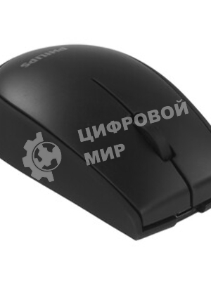 Мышь беспроводная Philips SPK7627 черный, 1600 dpi, радиоканал, Bluetooth, USB, кнопки - 5
