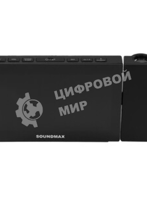 Радиочасы Soundmax SM-1533(черный с белым)