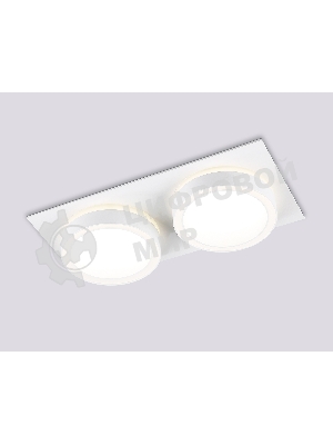 Светильник Ambrella light TN52423/2 WH/FR белый/белый матовый GX53 max 12W 210*105*45