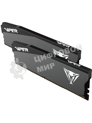 Оперативная память Patriot Viper Elite 5 Ultra, DDR5, 32GB (2x16GB), 6000 MHz, CL28, с радиатором, чёрный