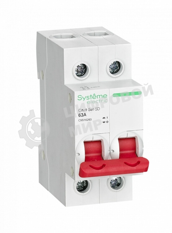 Выключатель нагрузки 2п 63А 400В City9 Set SE C9S16263