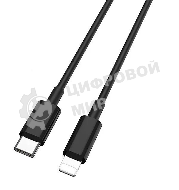 Кабель Buro PD18W USB Type-C (m)-Lightning (m) 1м черный