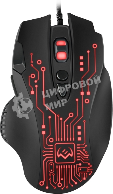 Мышь проводная SVEN RX-G715 черный, 3200 dpi, USB, кнопки - 8