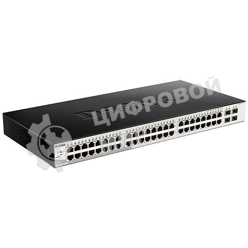 Коммутатор D-Link Managed Gigabit Switch with 48 10/100/1000Base-T + 4 SFP Ports DGS-1210-52/ME/B1A