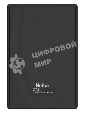 Внешний SSD Netac Z7S, 2TB, USB 3.2 Gen 1 Type-A, R/W 550/480, черный