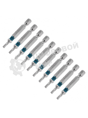 Набор бит GROSS HEX 3x50, сталь S2, 10 шт GROSS 11462