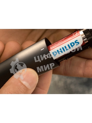 Триммер для носа Philips NT1620/15 роторный режущий элемент, водонепроницаемый корпус - пластик, цвет - черный, в комплекте батарейка АА