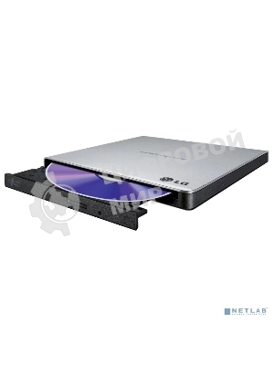 Оптический привод DVD-RW LG GP57ES40 серебристый USB внешний