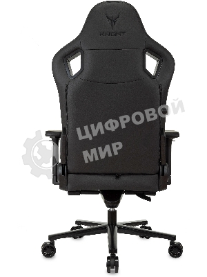 Кресло Knight Craft черный, экокожа, 120 кг, механизм качания