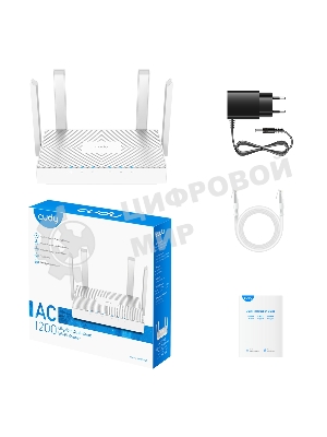 Роутер беспроводной Cudy WR1300E AC1200 10/100/1000 белый