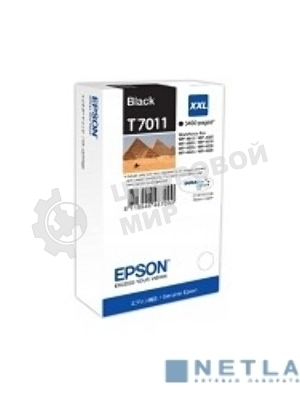 Картридж струйный Epson C13T70114010 WP 4000/4500 Series Ink XXL Cartridge Black 3.4k