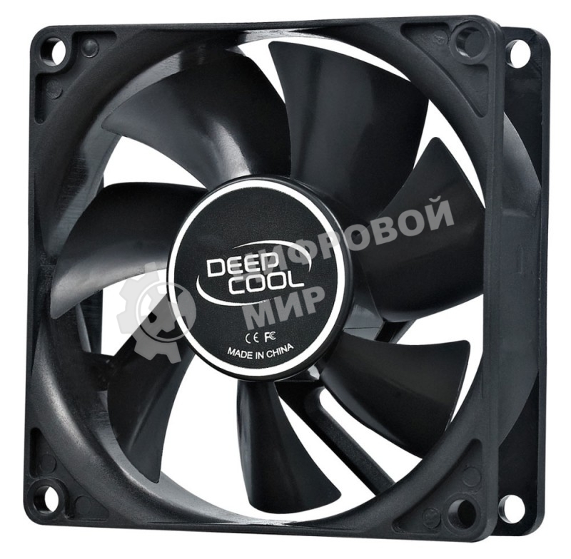 Вентилятор для корпуса DEEPCOOL XFAN 80 черный, 80 мм, 1800 об/мин, 20.3 дБ, Molex