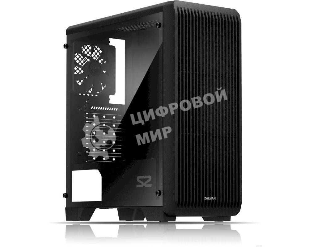 Компьютерный корпус Zalman S2 черный без БП ATX 2x120мм 2xUSB 2.0 1xUSB 3.0 audio bott PSU
