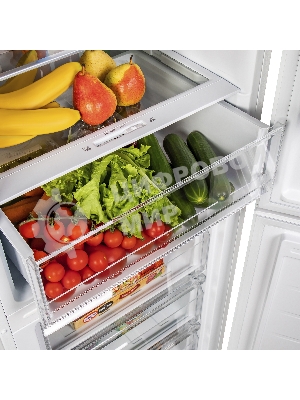 Холодильник Maunfeld MFF185SFW белый двухкамерный 213/104л морозилка снизу