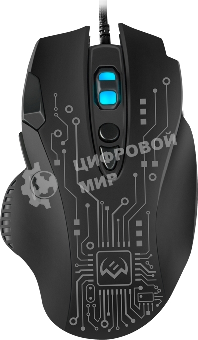 Мышь проводная SVEN RX-G715 черный, 3200 dpi, USB, кнопки - 8
