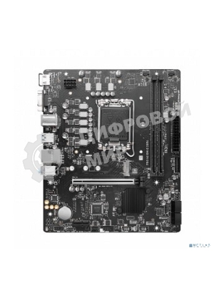 Материнская плата MSI PRO H610M-E DDR4, LGA 1700, Intel H610, 2xDDR4, 4xSATA, 1xM.2, 1xPCIe 4.0 x16, 1xPCIe 4.0 x1, 1xHDMI, 1xVGA, 1xRJ45 1Gb, 2xUSB-A 3.2 Gen 1, 4xUSB-A 2.0, 3x3.5мм, 7.1, mATX