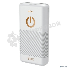 Портативный аккумулятор Perfeo 20000 mAh + Micro usb/In Micro usb/Out USB 1 А, 2.1A/белый (PF_B4299)