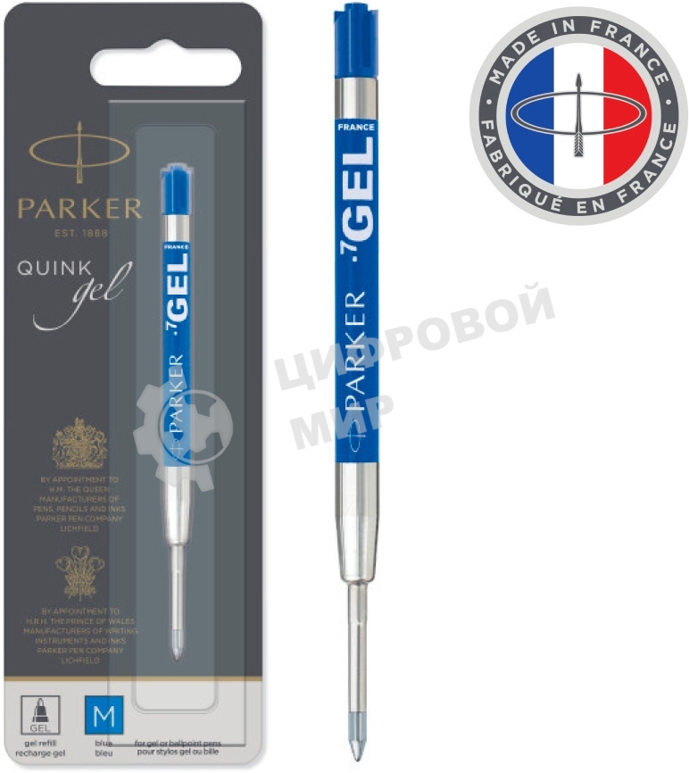 Стержень гелевый Parker Z05 (CW1950346) M 0.7мм синие чернила для ручек шариковых блистер