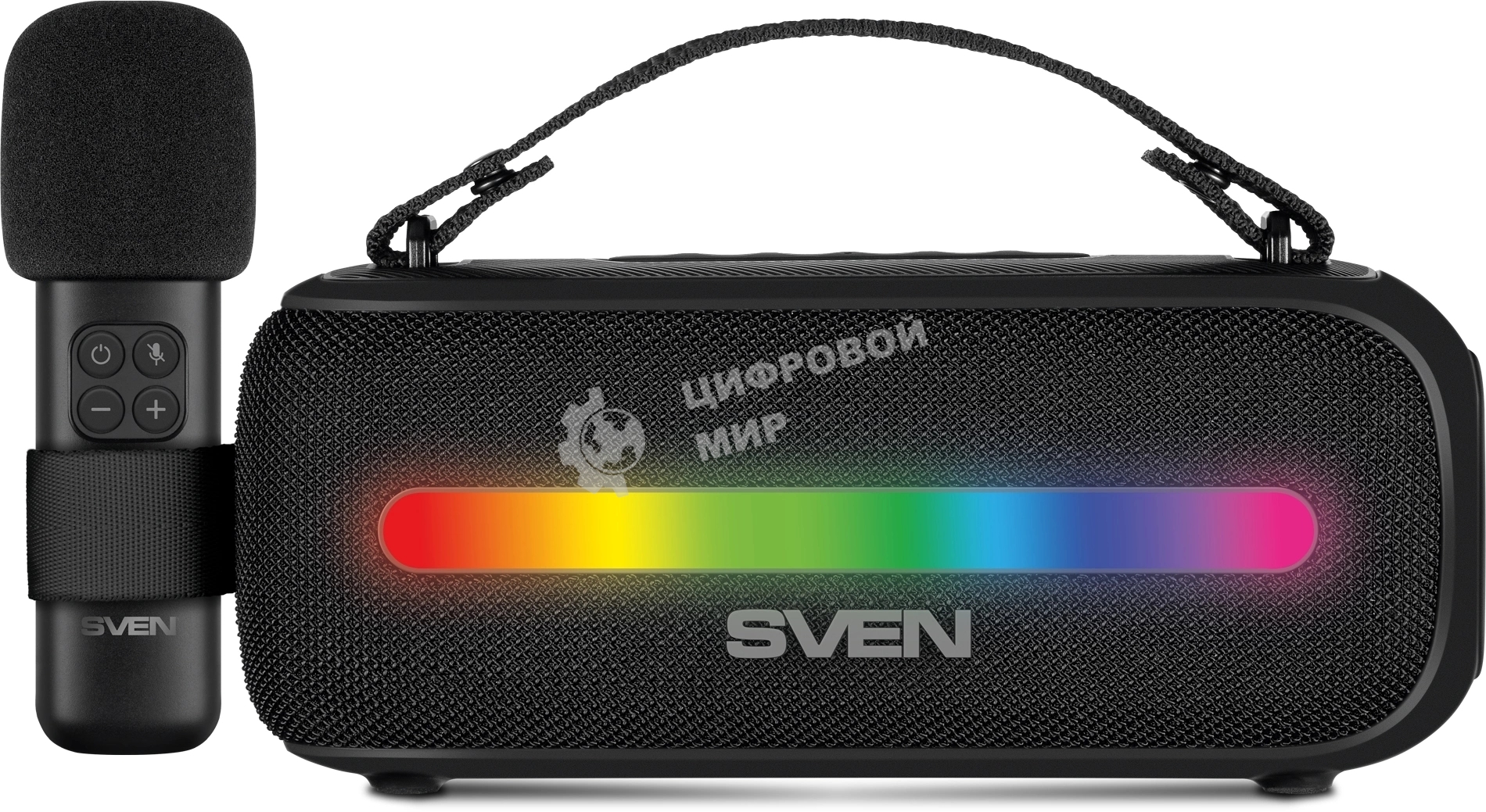 Колонка портативная Sven PS-255 черный 12W 1.0 BT 3600mAh (SV-022563)