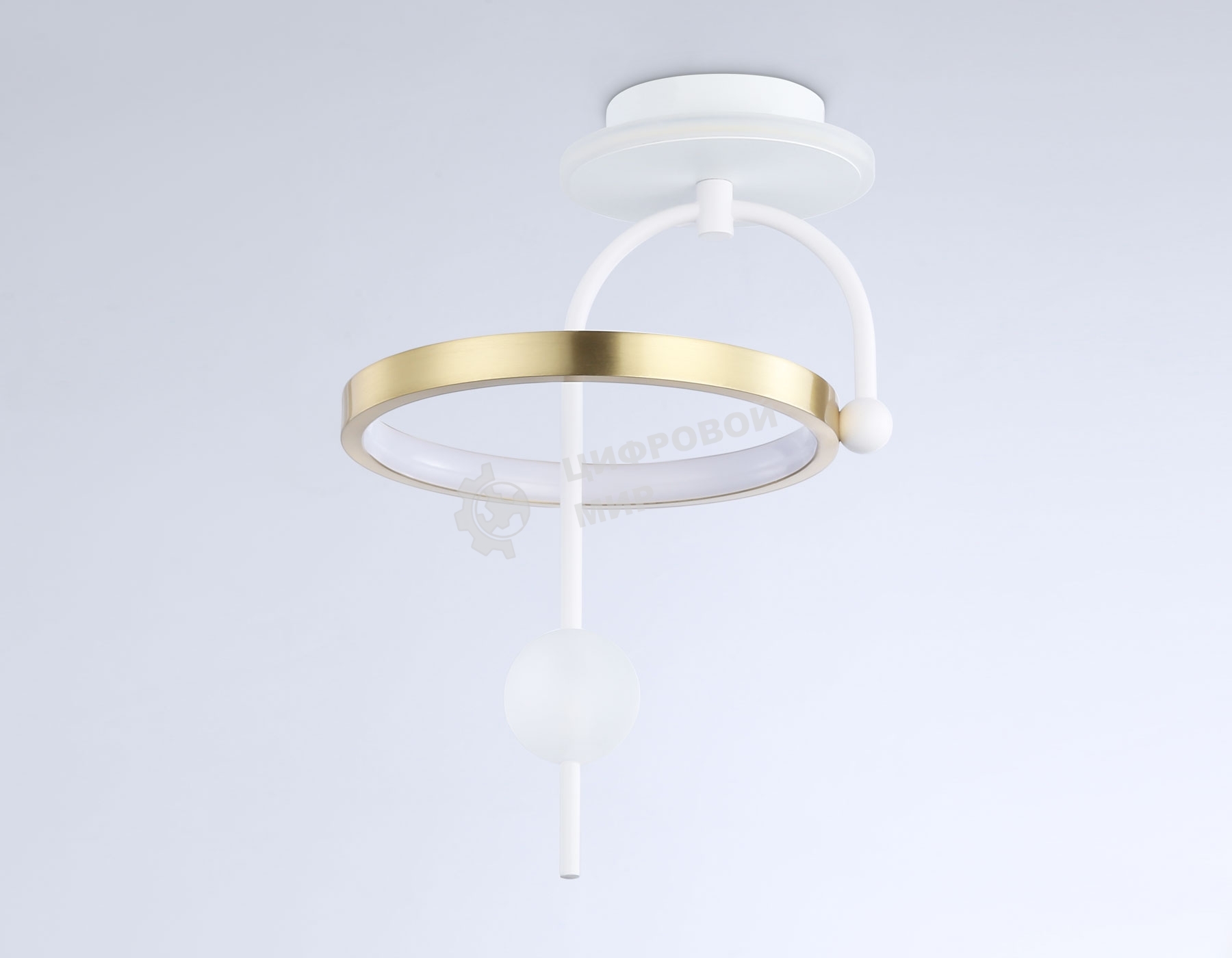 Светильник Ambrella light FL66422 WH/GD белый/золото 3000K/4200K/6400K 15W 240*220*347.7 (Без ПДУ)
