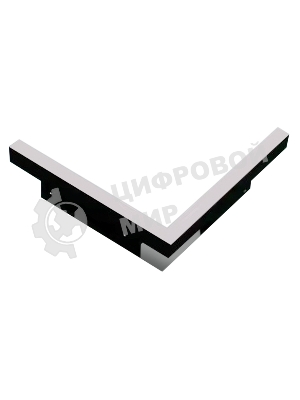 Светильник светодиодный угловой GL3982 BK черный IP20 24W 4200K 48V 300*300*45