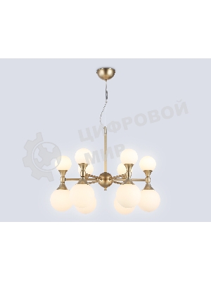 Люстра Ambrella light LH51050/12 GD/FR золото/белый матовый G9*12 max 28W D550*450