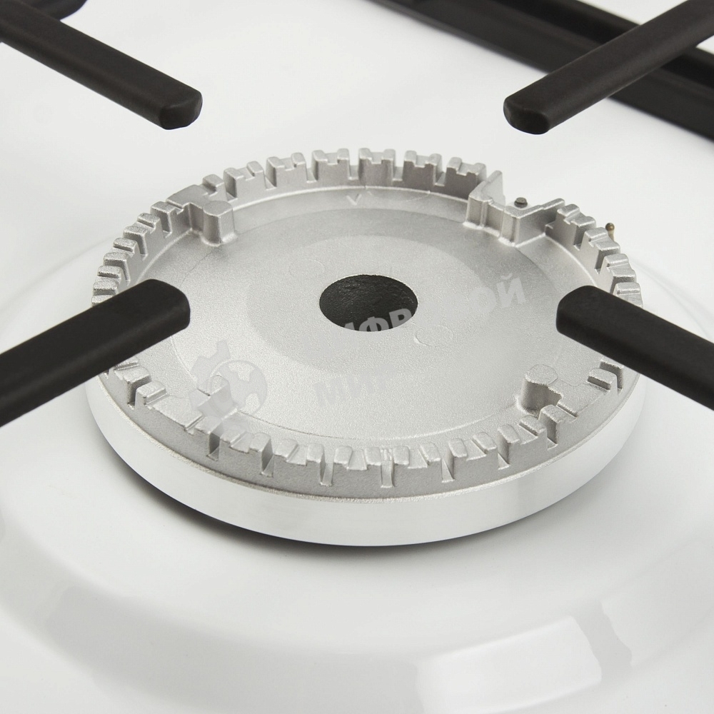 Газовая варочная панель Maunfeld EGHE.32.3EW/G, 2 конфорки, эмалированная сталь, белый