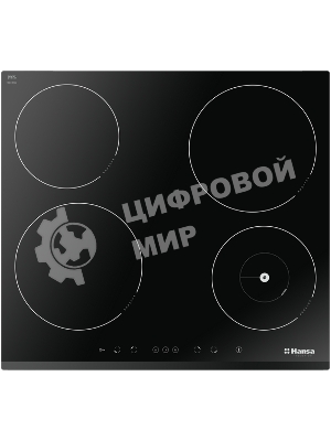 Индукционная варочная панель Hansa BHI68508, конфорок: 4 шт., стеклокерамика, независимая, черный