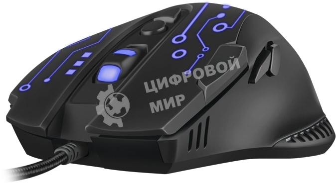 Мышь проводная SVEN RX-G715 черный, 3200 dpi, USB, кнопки - 8