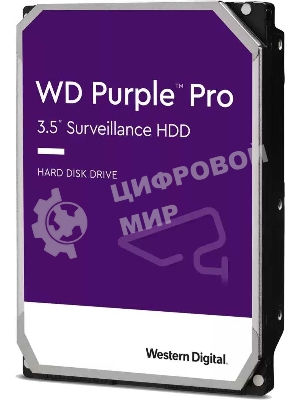 Жесткий диск WD Original SATA-III 10Tb WD101PURP Video Purple Pro (7200rpm) 256Mb 3.5
