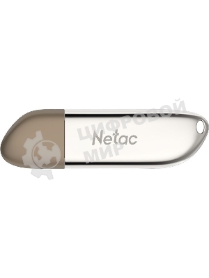 Флешка USB Netac U352 128Gb <NT03U352N-128G-20PN>, USB 2.0, с колпачком, металлическая