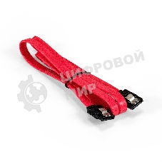Кабель SATA ExeGate EX-CC-SATADATA-0.8L (7pin/7pin, металлические защелки, 0,8м)