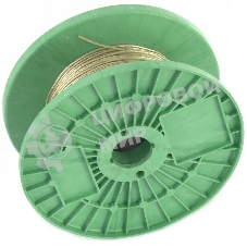 Трос металлополимерный прозрачный Сибртех ПР-2.0, (2,0мм толщина, катушка 200м.п.),