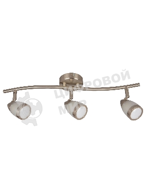 Светильник Hiper Светильник встраиваемый Сатин/Никель H077-3 Поворотный, мощность ламп до 50Вт Размер 18х13х55