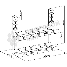 Кабель-канал Cactus CS-CM-400-2BK для столов 40x13.4x34.2 см черный