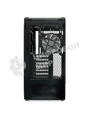 Компьютерный корпус без блока питания HSPD F711-TGbK-ARGB, Panoramic Full Tower, черный, TG, 0.7 SPCC, 4x120мм ARGB ATX, mATX, mITX 190/420/280мм 2x2.5