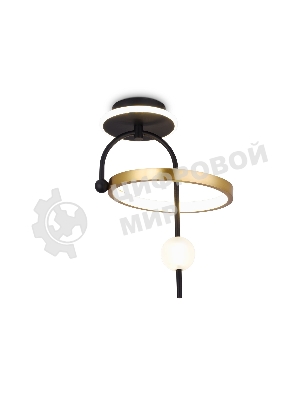 Светильник Ambrella light FL66424 BK/GD черный/золото 3000K/4200K/6400K 15W 240*220*347.7 (Без ПДУ)