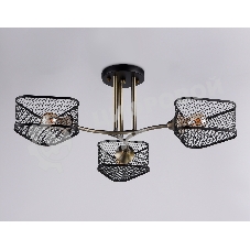 Светильник Ambrella light TR80171/3 SB/BK бронза/черный E27/3 max 40W D600*215