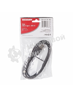 Шнур USB 3.1 type C (male)-USB 3.0 (male) Rexant 1 м