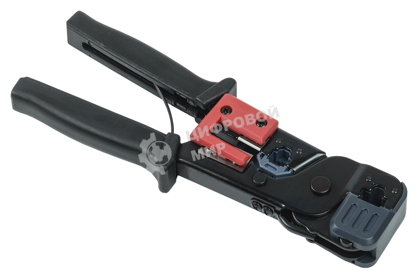 Инструмент обжим RJ-45/12/11 без храп. мех. черный/красный ITK TM1-B10V
