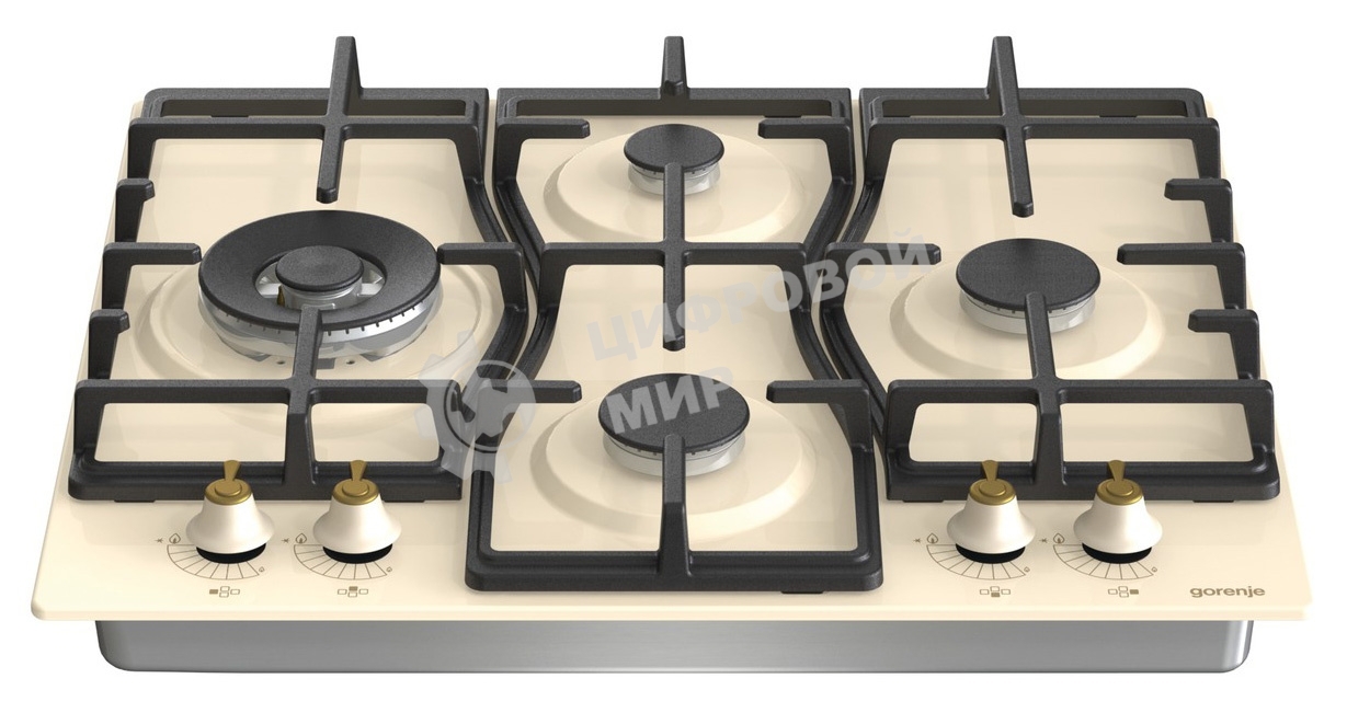 Газовая варочная панель Gorenje GW6D42CLI слоновая кость
