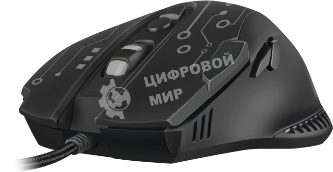 Мышь проводная SVEN RX-G715 черный, 3200 dpi, USB, кнопки - 8