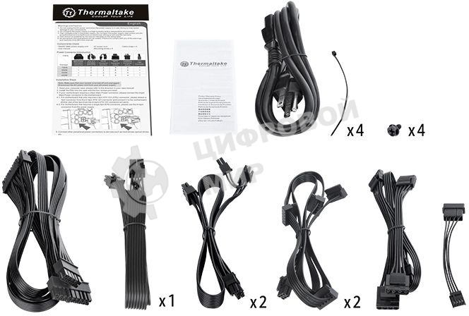 Блок питания Thermaltake Smart BM2 RTL (PS-SPD-0650MNFABE-1), 650Вт, 80 Plus Bronze, модульный, черный