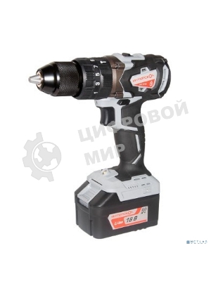 Дрель-шуруповерт ИНТЕРСКОЛ ДАУ-13/18В, 18 В, 2 Ач, 60 Нм, бесщеточный, ударный