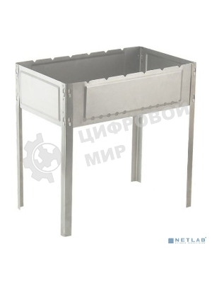 Мангал Palisad Camping с ребрами жесткости 700x300x700 мм